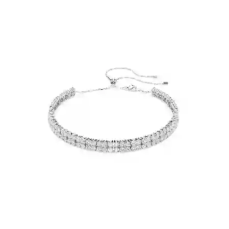 Resim Matrix Gerdanlık, Yuvarlak kesim, Beyaz, Rodyum kaplama