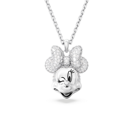 Resim Disney Minnie Mouse Kolye, Kafa şeklinde, Beyaz, Rodyum kaplama