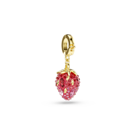 Resim Idyllia Charm, Karışık kesimler, Çilek, Kırmızı, Altın rengi kaplama