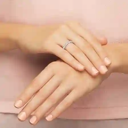 Resim Rare Yüzük, Beyaz, Rodyum kaplama