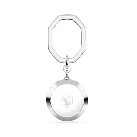 Resim Anahtarlık, Yuvarlak kesim, Beyaz, Rodyum kaplama