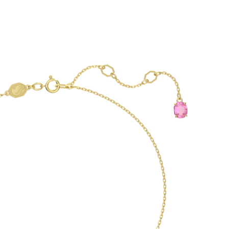 Resim Florere Kolye, Çiçek, Küçük, Pembe, Altın rengi kaplama