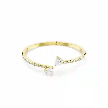 Resim Mesmera Attract Bileklik, Kalp, Beyaz, Altın rengi kaplama