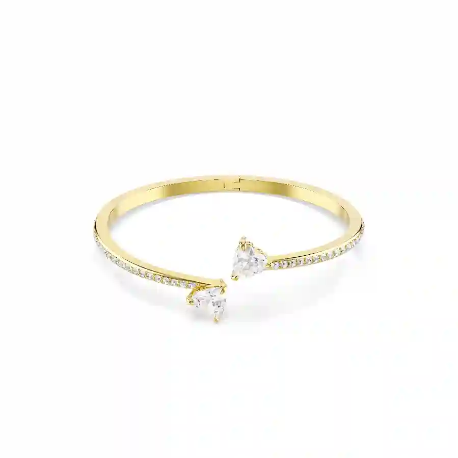 Resim Mesmera Attract Bileklik, Kalp, Beyaz, Altın rengi kaplama