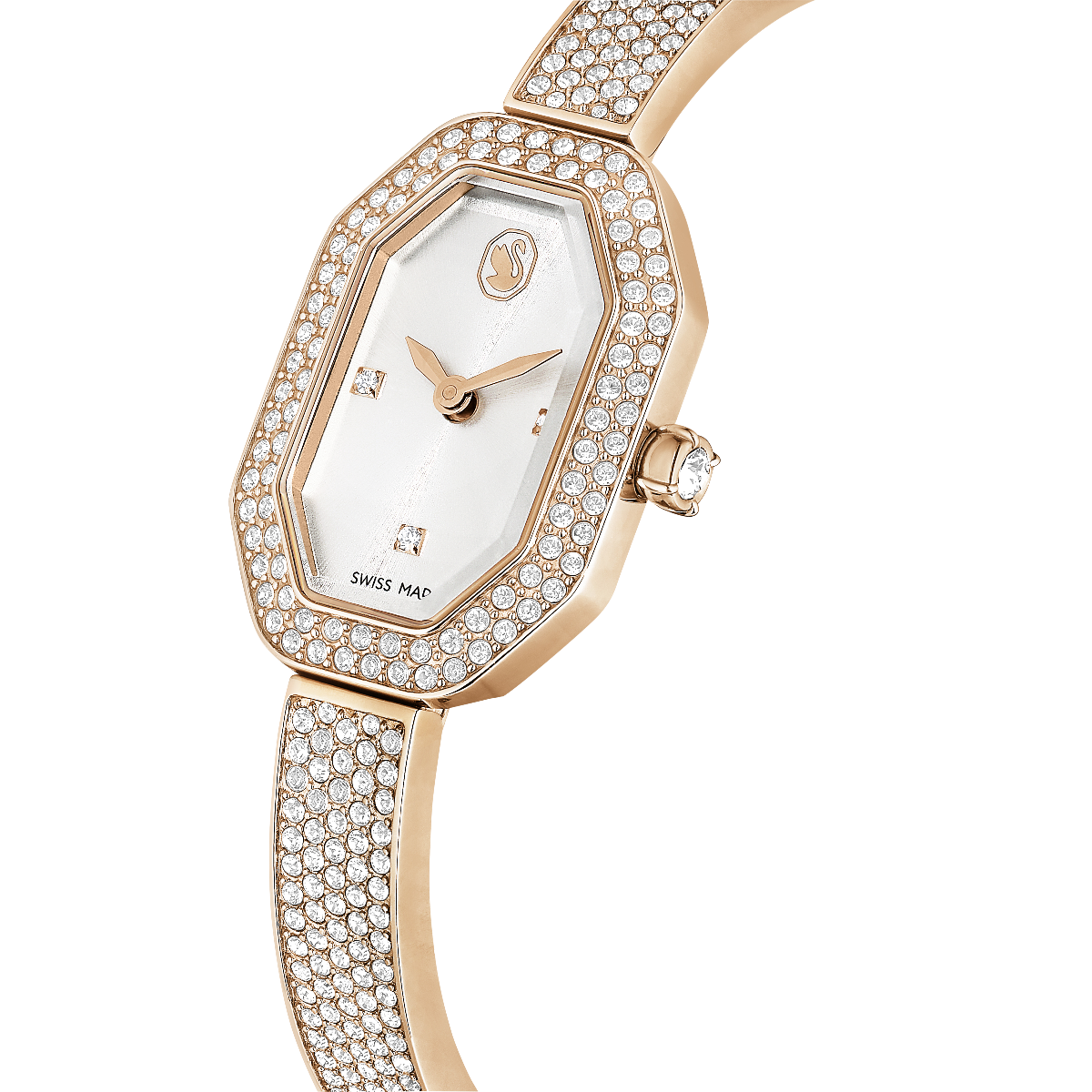 Resim Dextera Bangle Saat, İsviçre Üretimi, Metal bileklik, Rose Altın tonu, Pembe altın rengi yüzey