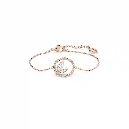 Resim Dellium Bileklik, Bambu, Beyaz, Pembe altın rengi kaplama