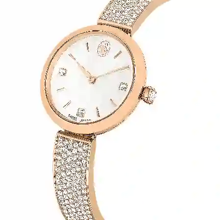 Resim Illumina Saat, İsviçre Üretimi, Metal bileklik, Rose Altın tonu, Pembe altın rengi yüzey