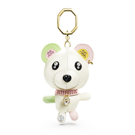 Resim Teddy Çanta Charm'ı, Ayıcık, Çok renkli, Altın rengi kaplama