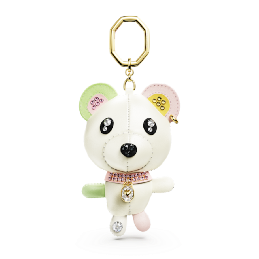 Resim Teddy Çanta Charm'ı, Ayıcık, Çok renkli, Altın rengi kaplama