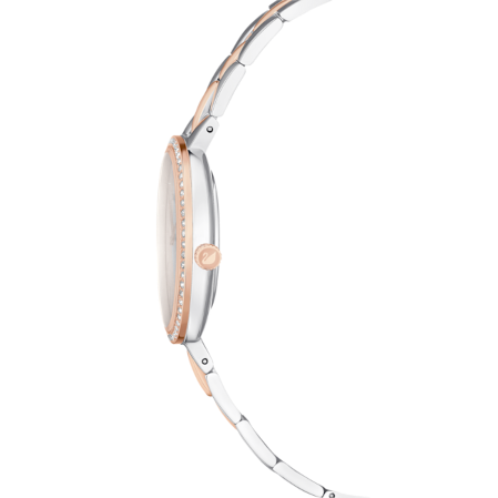 Resim Cosmopolitan Saat, İsviçre Üretimi, Metal bileklik, Beyaz, Karışık metal yüzey