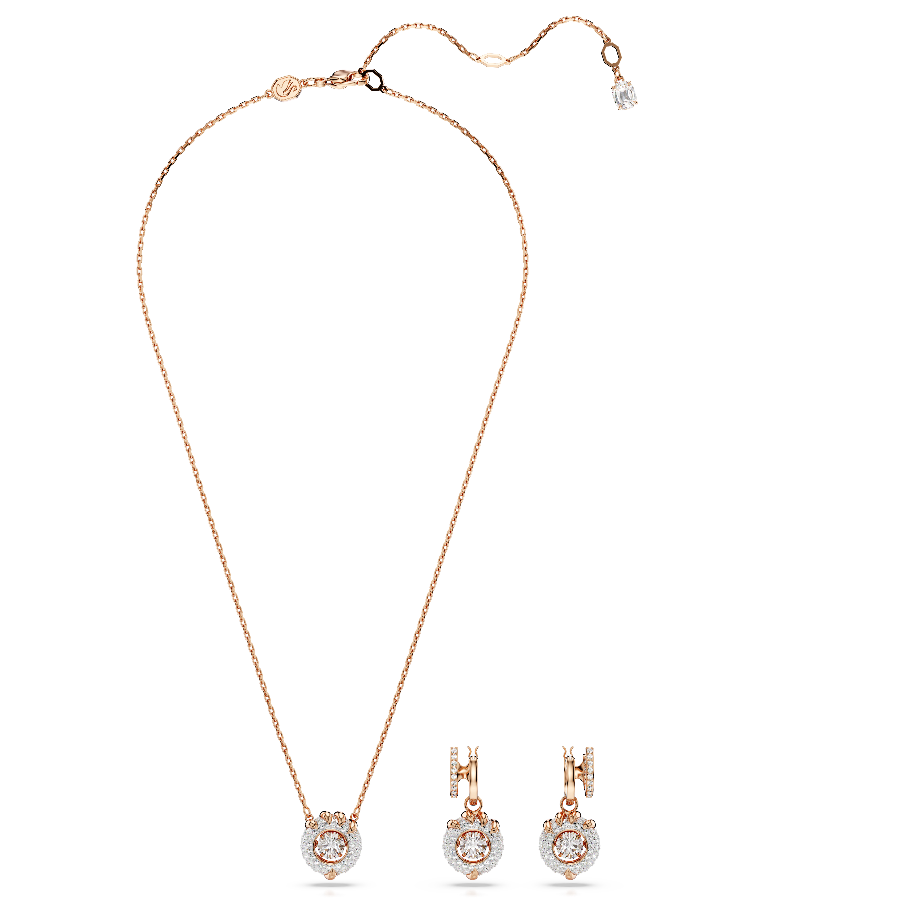 Resim Dragon & Phoenix Set, Ejderha pençesi, Beyaz, Pembe altın rengi kaplama