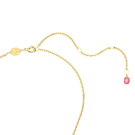 Resim Idyllia Kolye, Çiçek, Pembe, Altın rengi kaplama