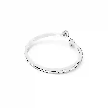 Resim Mesmera Attract Bileklik, Kalp, Beyaz, Rodyum kaplama