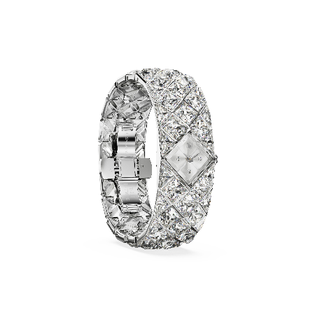 Resim Curiosa Bangle Saat, Kristal bileklik, Gümüş Rengi, Paslanmaz çelik