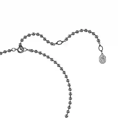 Resim Dextera Octagon Kolye, Sekizgen şekil, Yuvarlak kesim, Siyah, Rutenyum kaplama