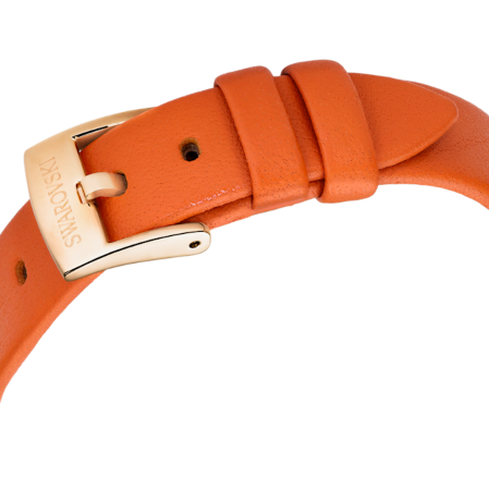 Resim Imber Saat, İsviçre Üretimi, Deri kayış, Turuncu, Pembe altın rengi yüzey