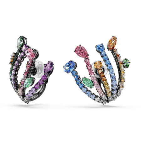 Resim Matrix Küpeler, Karışık kesimler, Buket, Çok renkli, Rutenyum kaplama