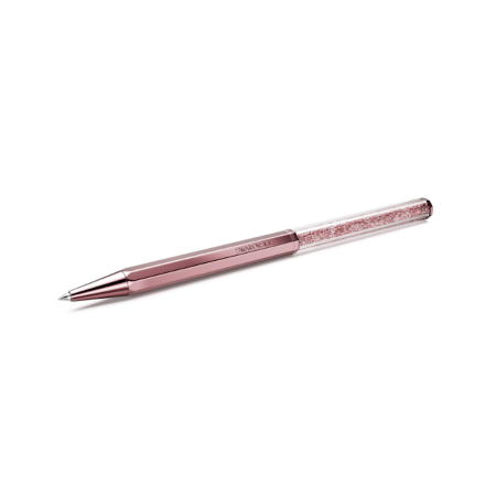 Resim Crystalline Tükenmez Kalem, Sekizgen şekil, Pembe, Pembe lakeli