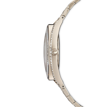 Resim Crystalline Aura Saat, İsviçre Üretimi, Metal bileklik, Altın Rengi, Şampanya altın rengi yüzey