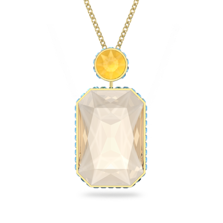 Resim Chroma Kolye, Sekizgen kesim, Çok renkli, Altın rengi kaplama