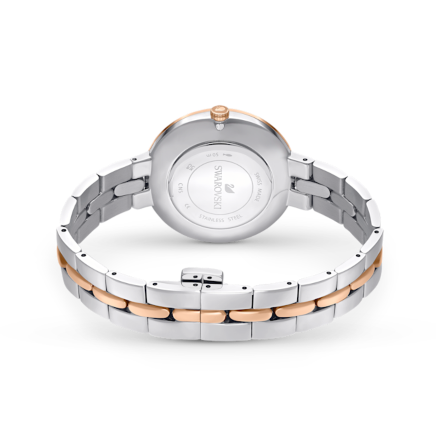 Resim Cosmopolitan Saat, İsviçre Üretimi, Metal bileklik, Beyaz, Karışık metal yüzey