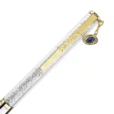 Resim Crystalline Silk Tükenmez Kalem, Nazarlık, Altın Rengi, Karışık metal yüzey