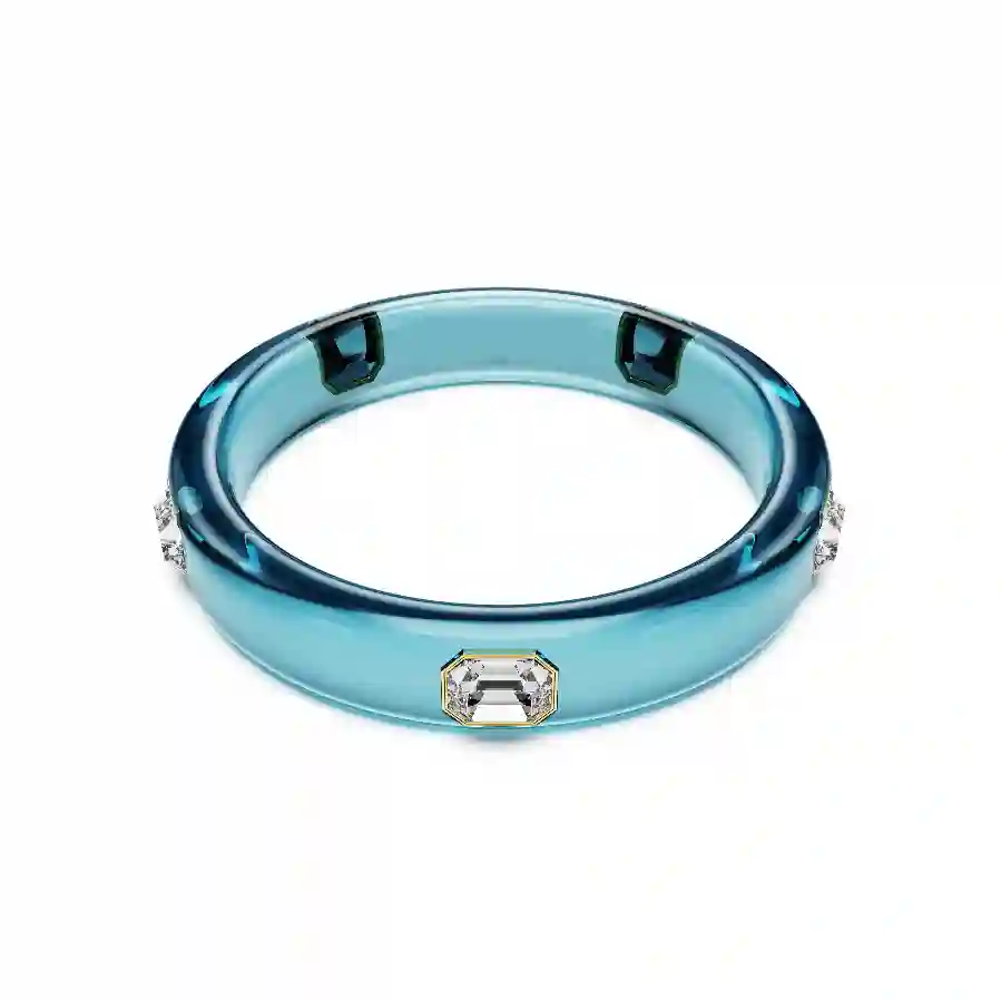 Resim Dulcis Bileklik, Sekizgen kesim, Mavi, Altın rengi kaplama