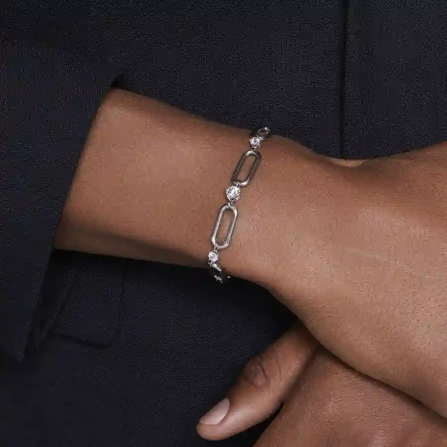 Resim Constella Bileklik, Beyaz, Rodyum kaplama