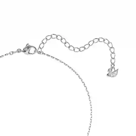 Resim Una Kolye, Yuvarlak kesim, Mavi, Rodyum kaplama