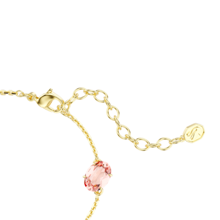 Resim Gema Bileklik, Karışık kesimler, Sallantılı kristaller, Çok renkli, Altın rengi kaplama