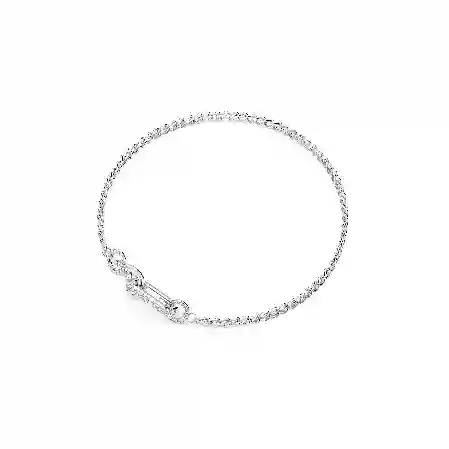 Resim Dextera Kolye, Pavé, Karışık bağlantılar, Beyaz, Rodyum kaplama