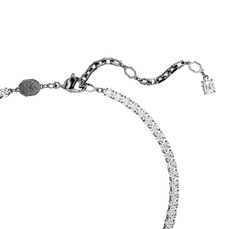 Resim Swan Vienna Kolye ve broş, Kuğu, Beyaz, Rutenyum kaplama