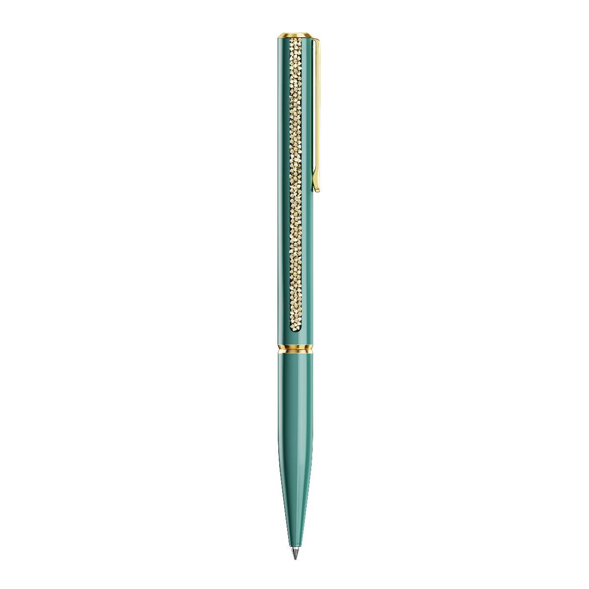 Resim Crystal Shimmer Glide Tükenmez Kalem, Yeşil, Yeşil lakeli, altın rengi kaplama
