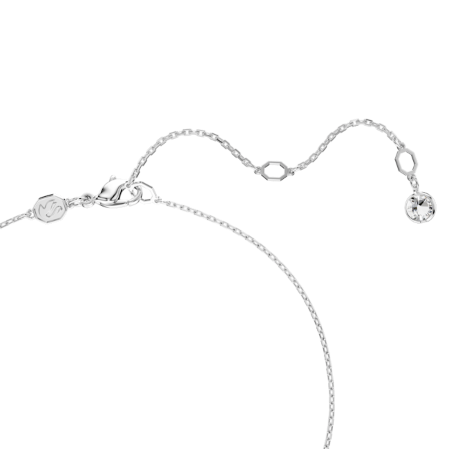 Resim Dextera Y Kolye, Yuvarlak kesim, Küre ve küp, Beyaz, Rodyum kaplama