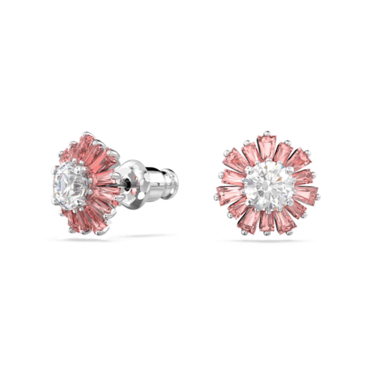 Resim Idyllia düğme Küpeler, Karışık kesimler, Güneş, Pembe, Rodyum kaplama