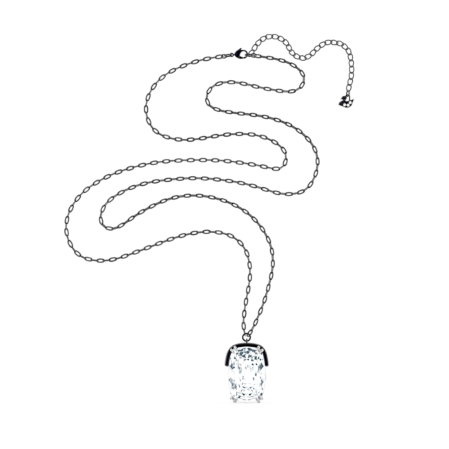 Resim Harmonia Kolye, İri kristal, Beyaz, Karışık metal yüzey