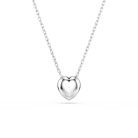 Resim Ariana Grande x Swarovski Kolye, Karışık kesimler, Kalp, Beyaz, Rodyum kaplama