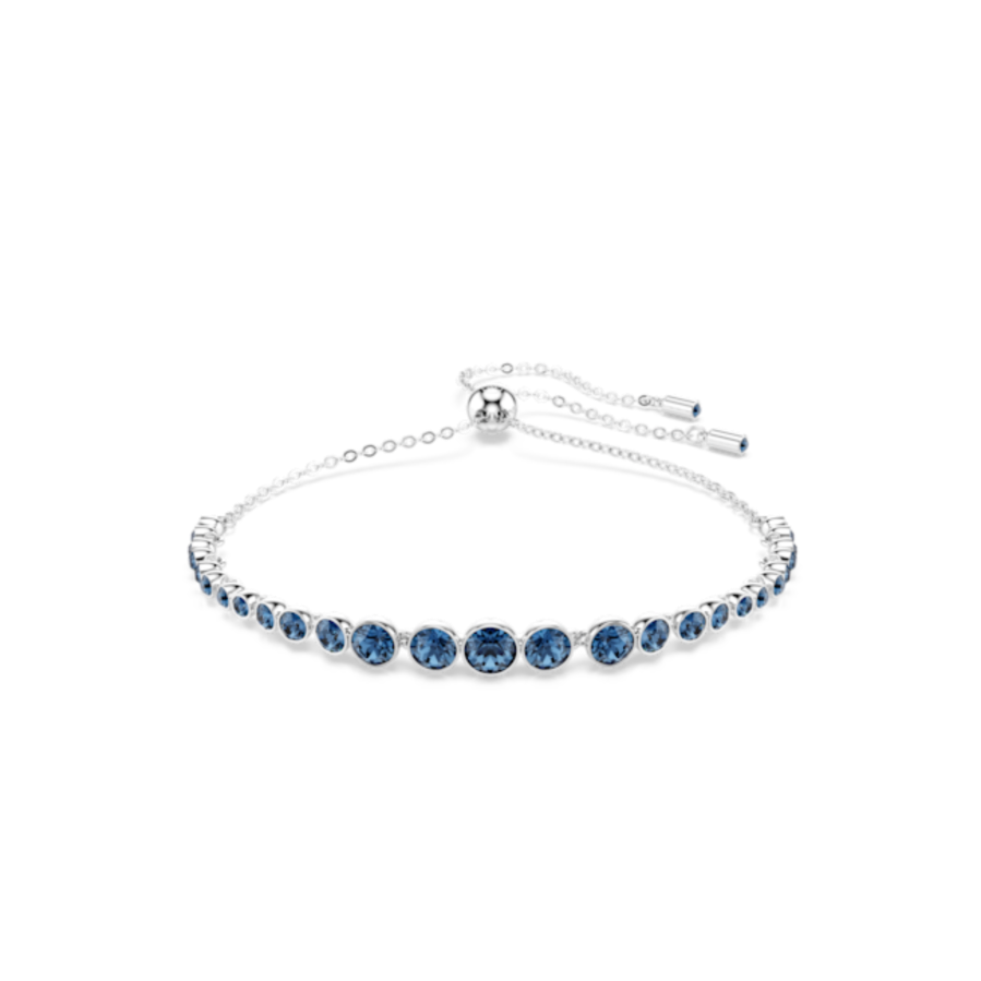 Resim Imber Emily Bileklik, Karışık yuvarlak kesimler, Mavi, Rodyum kaplama