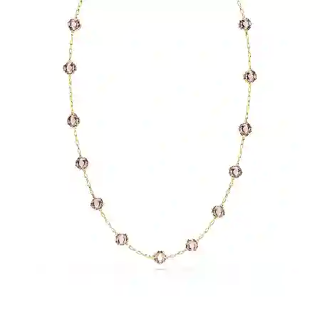 Resim Chroma Dizi Kolye, Sekizgen kesim, Çok renkli, Altın rengi kaplama