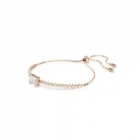 Resim Matrix Tennis bileklik, Karışık kesimler, Beyaz, Pembe altın rengi kaplama