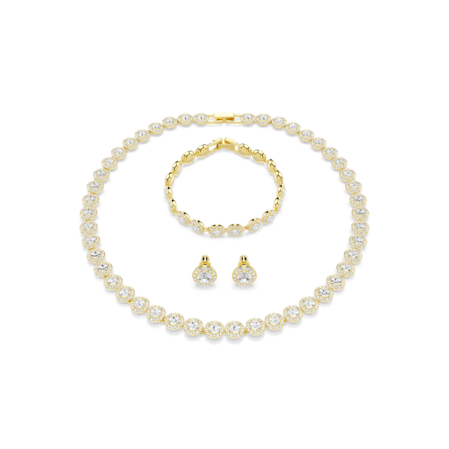 Resim Una Angelic Set, Set (3), Yuvarlak kesim, Beyaz, Altın rengi kaplama