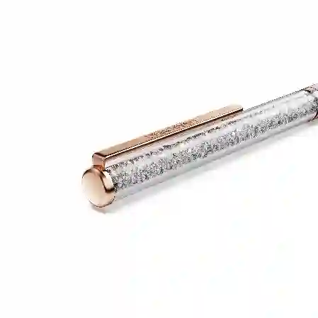 Resim Crystalline Silk Tükenmez Kalem, Pembe, Pembe lakeli, pembe altın rengi kaplama