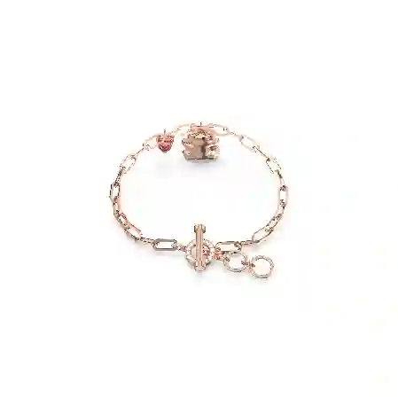 Resim Teddy Bileklik, Ayıcık, Pembe, Pembe altın rengi kaplama