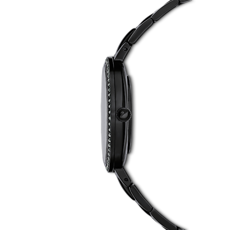 Resim Cosmopolitan Saat, İsviçre Üretimi, Metal bileklik, Siyah, Siyah yüzey