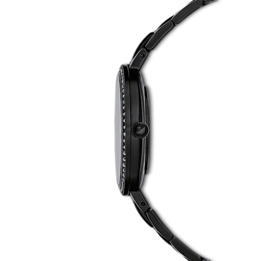 Resim Cosmopolitan Saat, İsviçre Üretimi, Metal bileklik, Siyah, Siyah yüzey