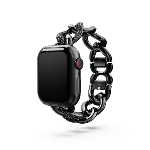 Resim Sparkling Zincir kordon, Apple Watch® 40 mm ve 41 mm ile uyumlu, Siyah, Siyah yüzey
