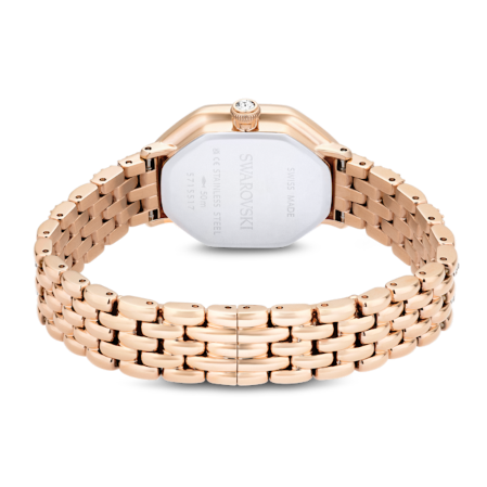 Resim Dextera Octagon Saat, İsviçre Üretimi, Metal bileklik, Altın Rengi, Pembe altın rengi yüzey