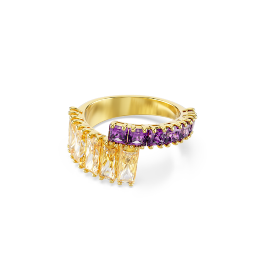 Resim Matrix Yüzük, Karışık kesimler, Çok renkli, Altın rengi kaplama