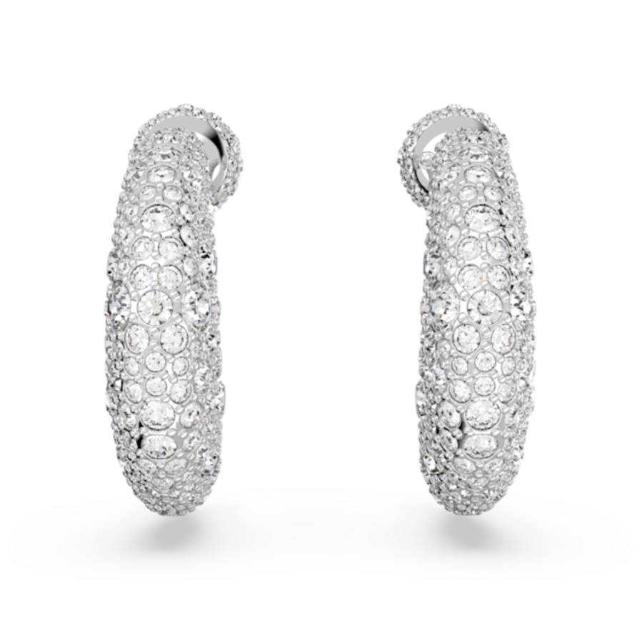 Resim Luna damla küpeler, Ay, Beyaz, Rodyum kaplama