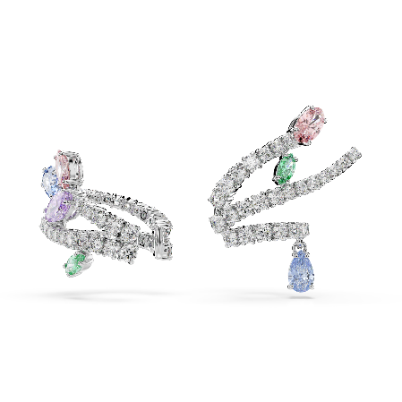 Resim Ariana Grande x Swarovski kelepçe küpe, Karışık kesimler, Çok renkli, Rodyum kaplama